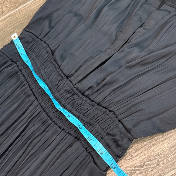 Anthropologie The Somerset Maxi Dress in Black Satin - Picture 12 of 12